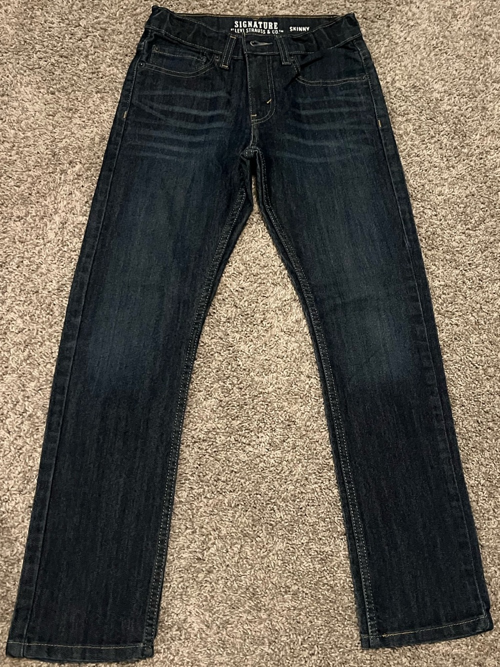 Signature by Levi Strauss dark blue Straight Youth Jeans